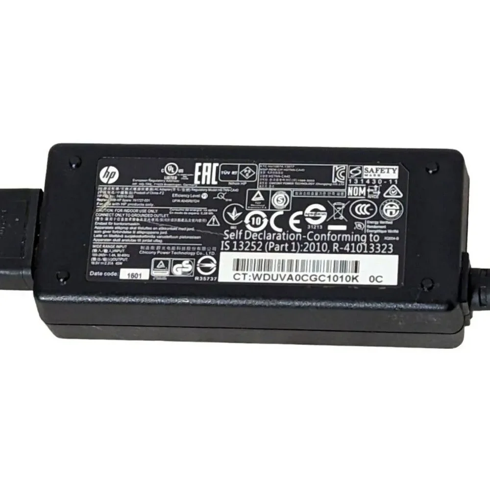 HP Envy 15-U Series 15-U483CL Genuine OEM 45W AC Adapter Blue Tip Tested EUC